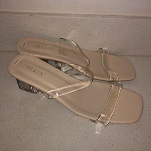 Clear 1.5” Womens Heel Shoes